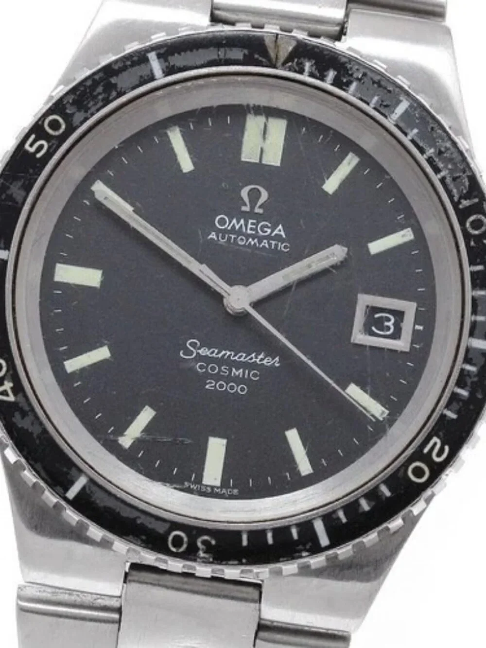 OMEGA Seamaster Cosmic 2000 Date black Dial Automatic Men's Watch_962618